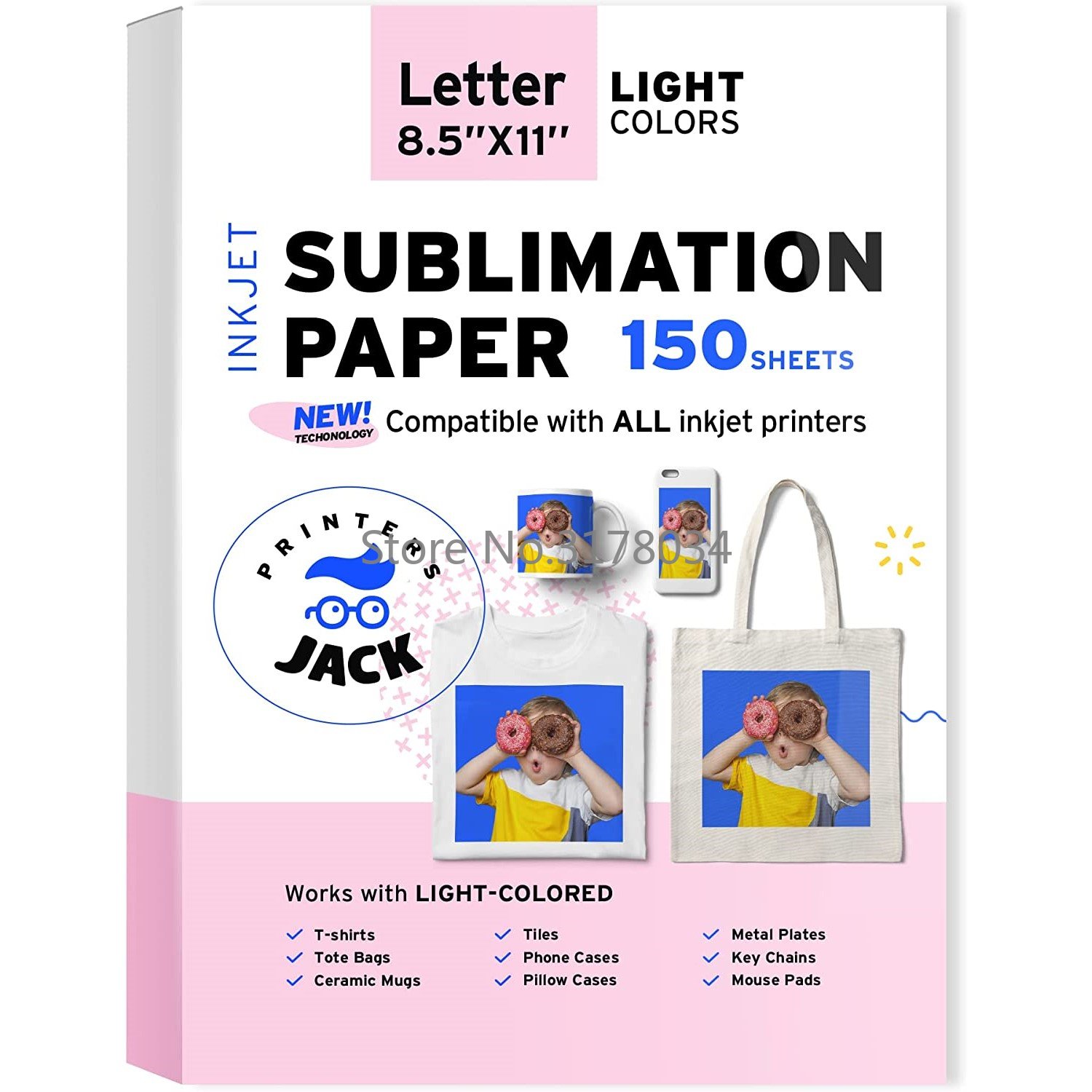 White Toner Transfer Paper - Papier de sublimation pour imprimante à