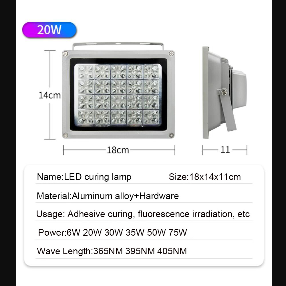 Lampe à polymériser UV LED, cu - Commercial Resin Printing avis et prix